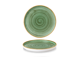 Stonecast Samphire Green Chefs' Walled Plate